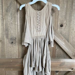 Free People adjustable open back tank top